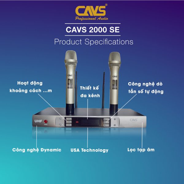 Micro Không Dây CAVS 2000SE II 1