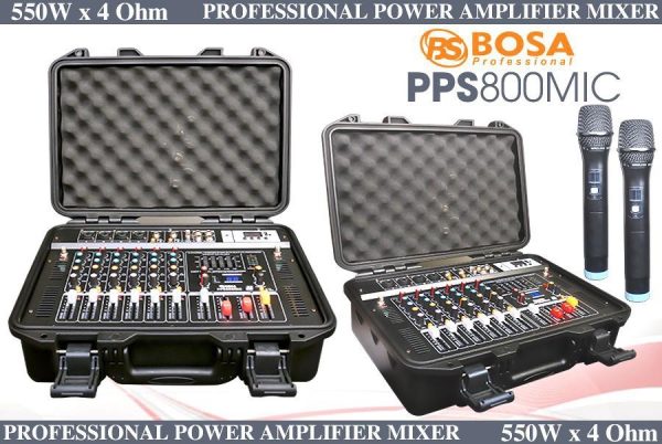 Mixer liền công suất Bosa PPS800MIC