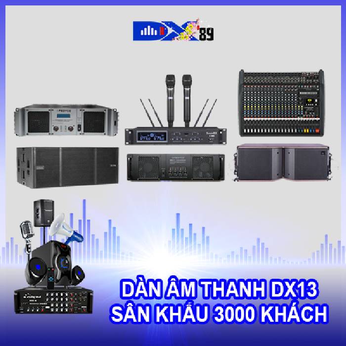 Bộ âm thanh DX13 - 3000 khách 1