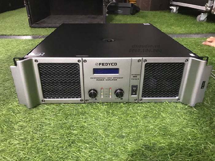Cục đẩy công suất nguồn xuyến Fedyco TX12000 Mk2 sử dụng đánh sub cho dàn âm thanh sân khấu, âm thanh sự kiện trung tâm văn hóa