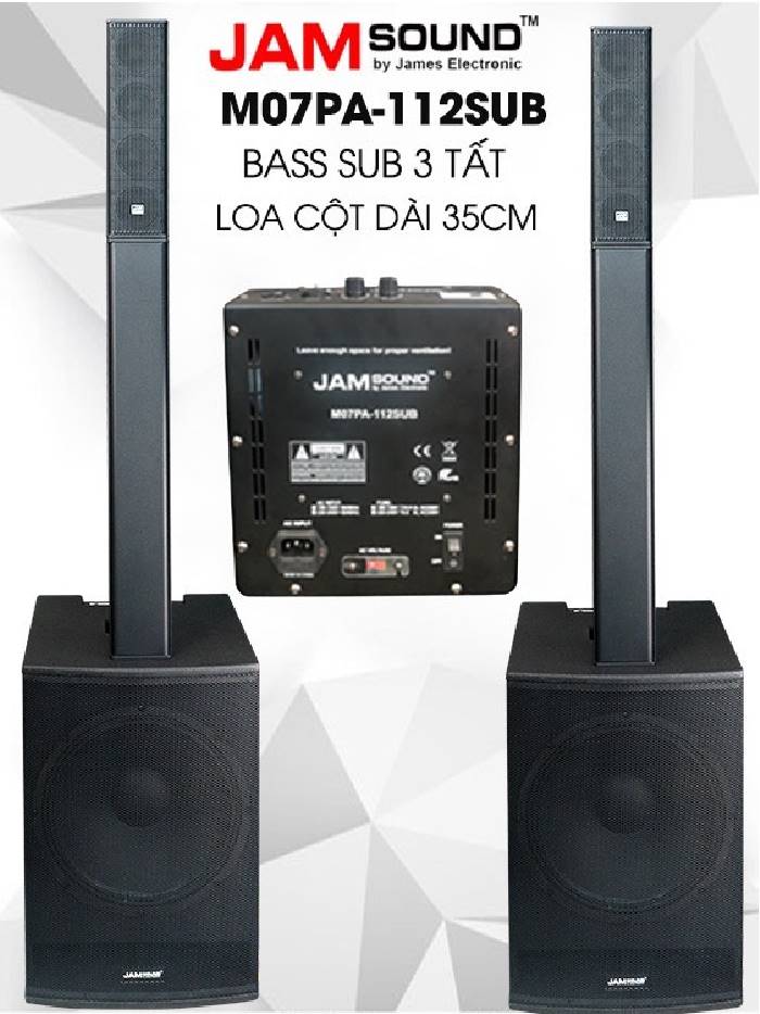 Loa column Jam Sound M 07PA Bass 40cm 3