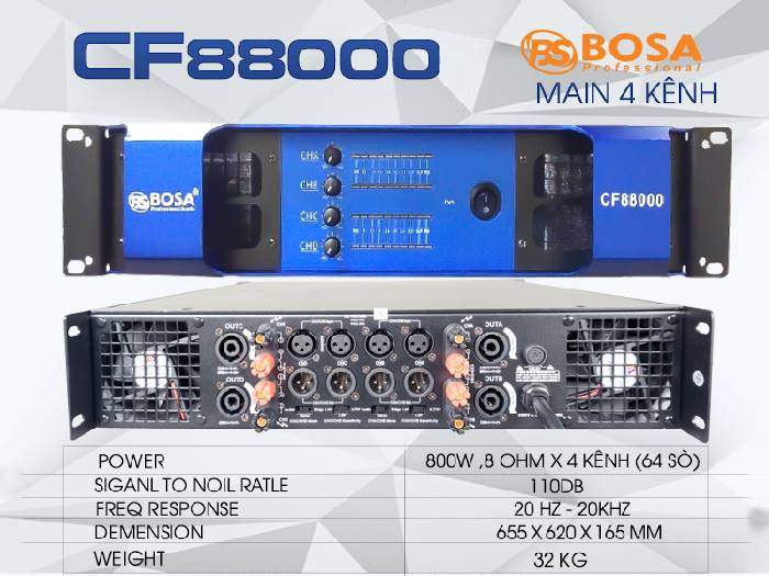Main 4 kênh Bosa CF8800