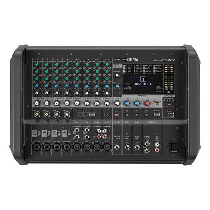 Mixer Yamaha EMX7 - Mixer liền công suất sử dụng trong dàn âm thanh trường học biểu diễn văn nghệ số 1