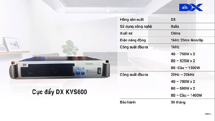 cục đầy DX KVS600 trong dàn karaoke