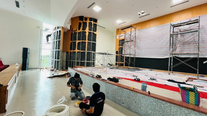 quy trình lắp đặt âm thanh hội trường của DXaudio quy trình lắp đặt âm thanh hội trường của DXaudio