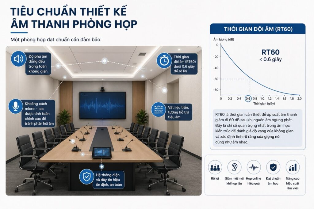Tiêu chuẩn thiết kế âm thanh phòng họp