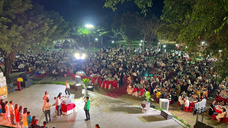 kỷ niệm thành lâp công ty - không gian ngoài trời