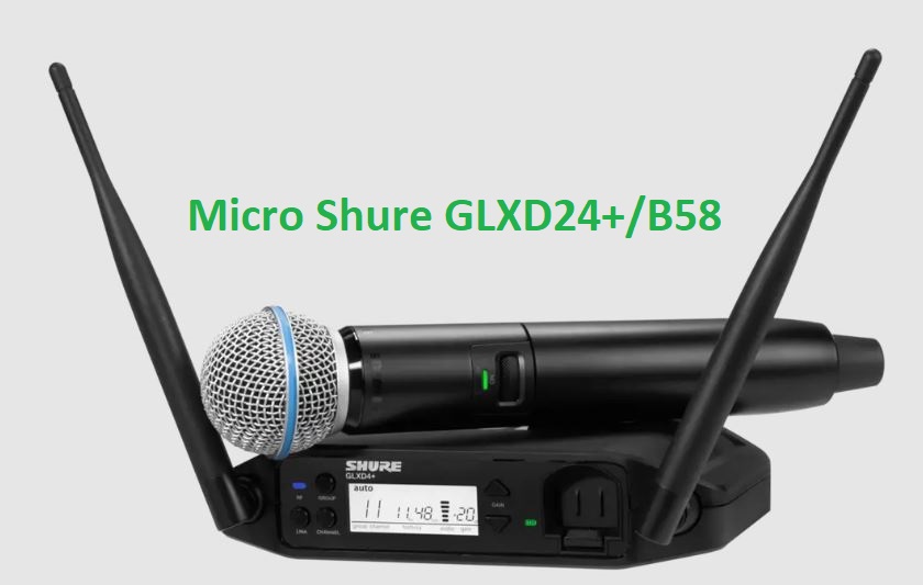 micro shure GLXD24-B58 mới nhất