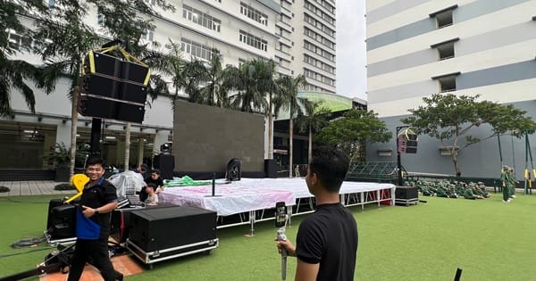 hệ thống âm thanh ánh sáng tại Trường Tôn Đức Thắng