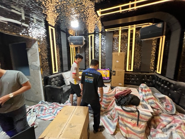 DXaudio đang lắp đặt dàn karaoke kinh doanh
