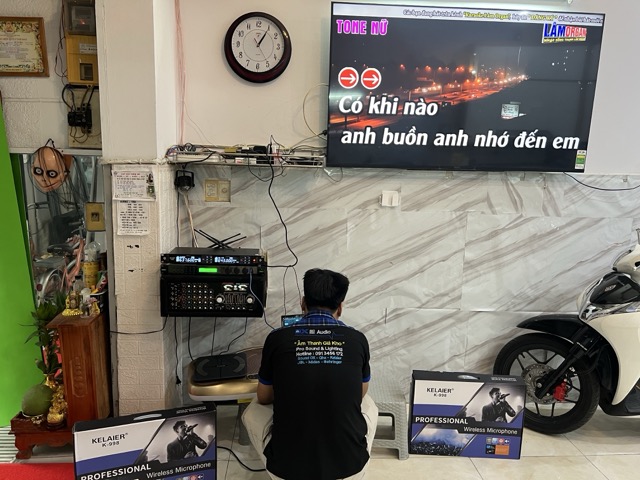 DXaudio đang lắp đặt karaoke gia đình