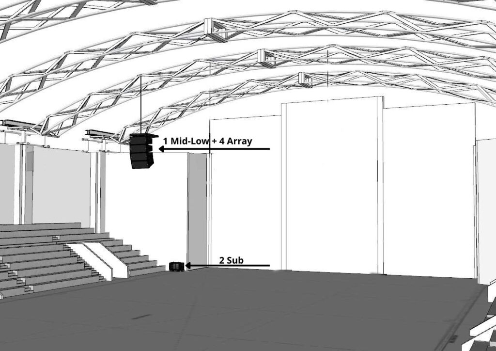 Bản vẽ bố trí loa