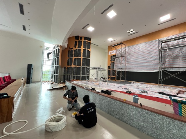 DXaudio lên phương án thi công hội trường